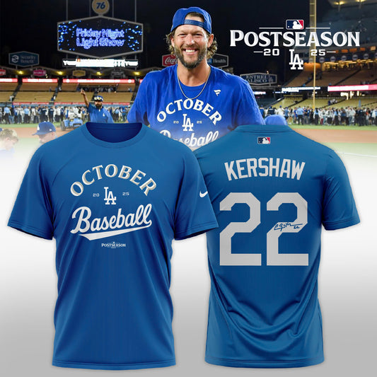 _ Los Angeles Dodgers x Kershaw 2025 Postseason Limited T-Shirt