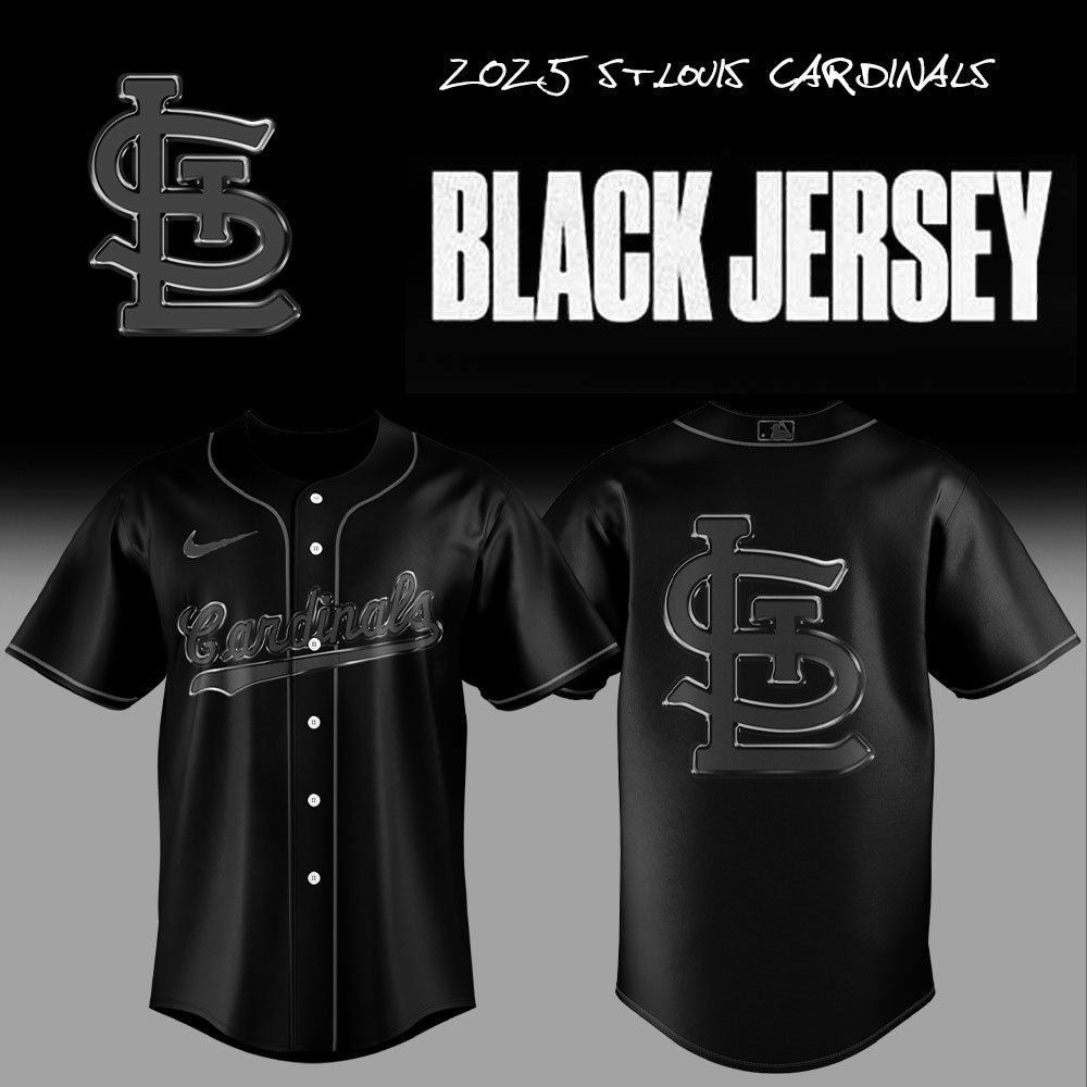 Limited Edition St.Louis Cardinals Back In Black Jersey