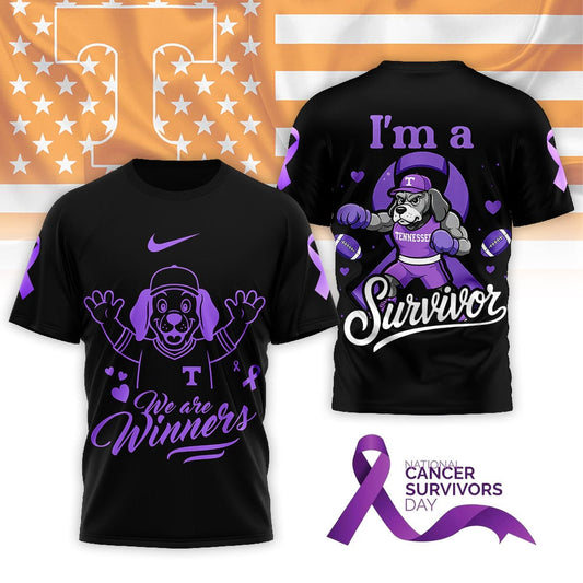 Tennessee Volunteers | Premium National Cancer Survivors Day 3D Shirt