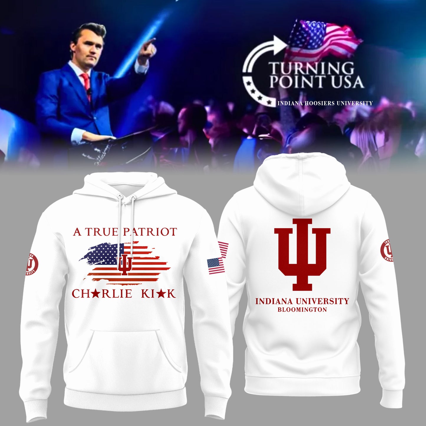 Limited Edition Indiana University x Turning Point USA Hoodie