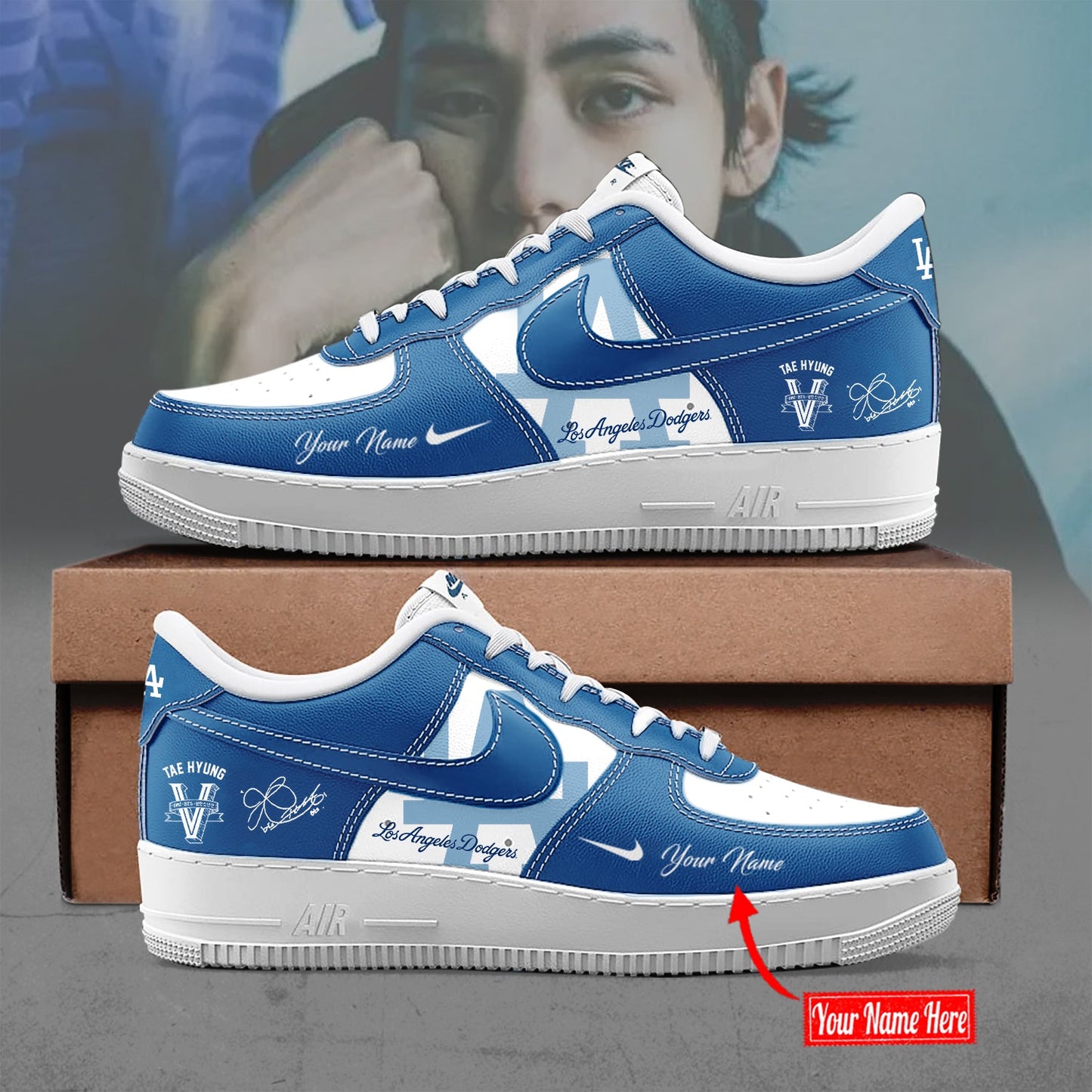 Los Angeles Dodgers x V BTS Limited Edition AF1