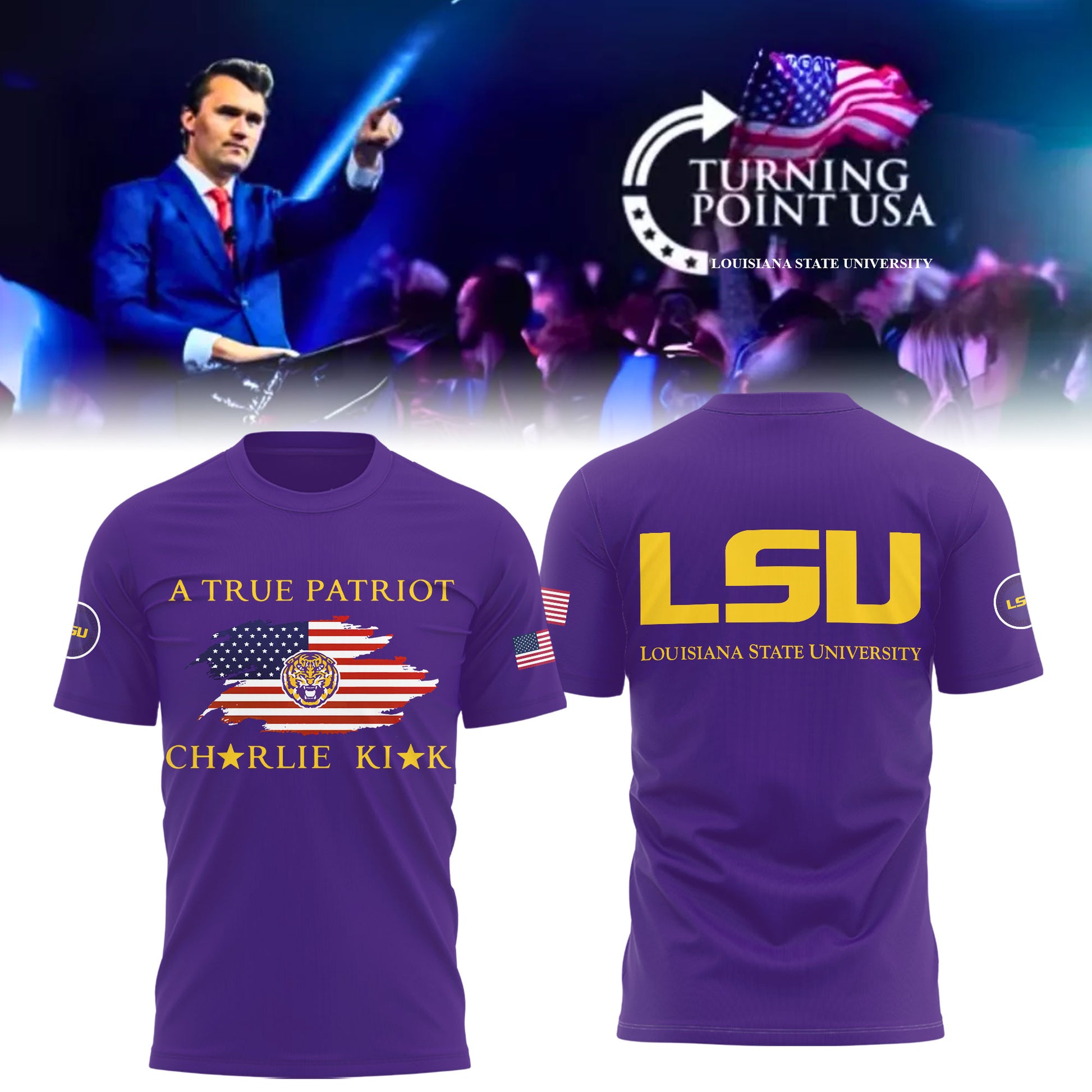 Limited Edition Louisiana State University x Turning Point USA Shirt
