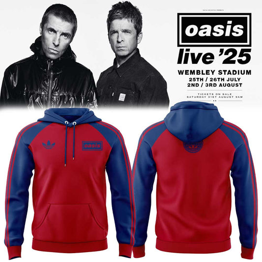 Limited Edition Oasis “Live ’25” Red Hoodie