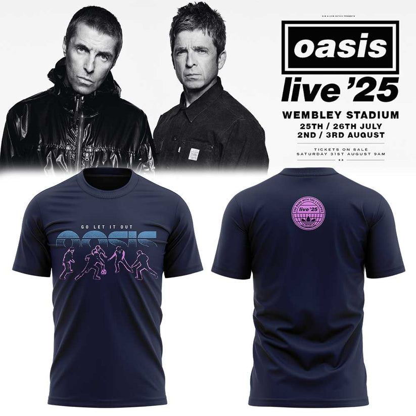 Limited Edition Oasis “Live ’25” Go Let It Our Shirt