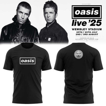Limited Edition Oasis “Live ’25” Black Shirt