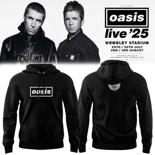Limited Edition Oasis “Live ’25” Black Hoodie