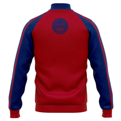Limited Edition Oasis “Live ’25” London Baseball Jacket Red-Blue