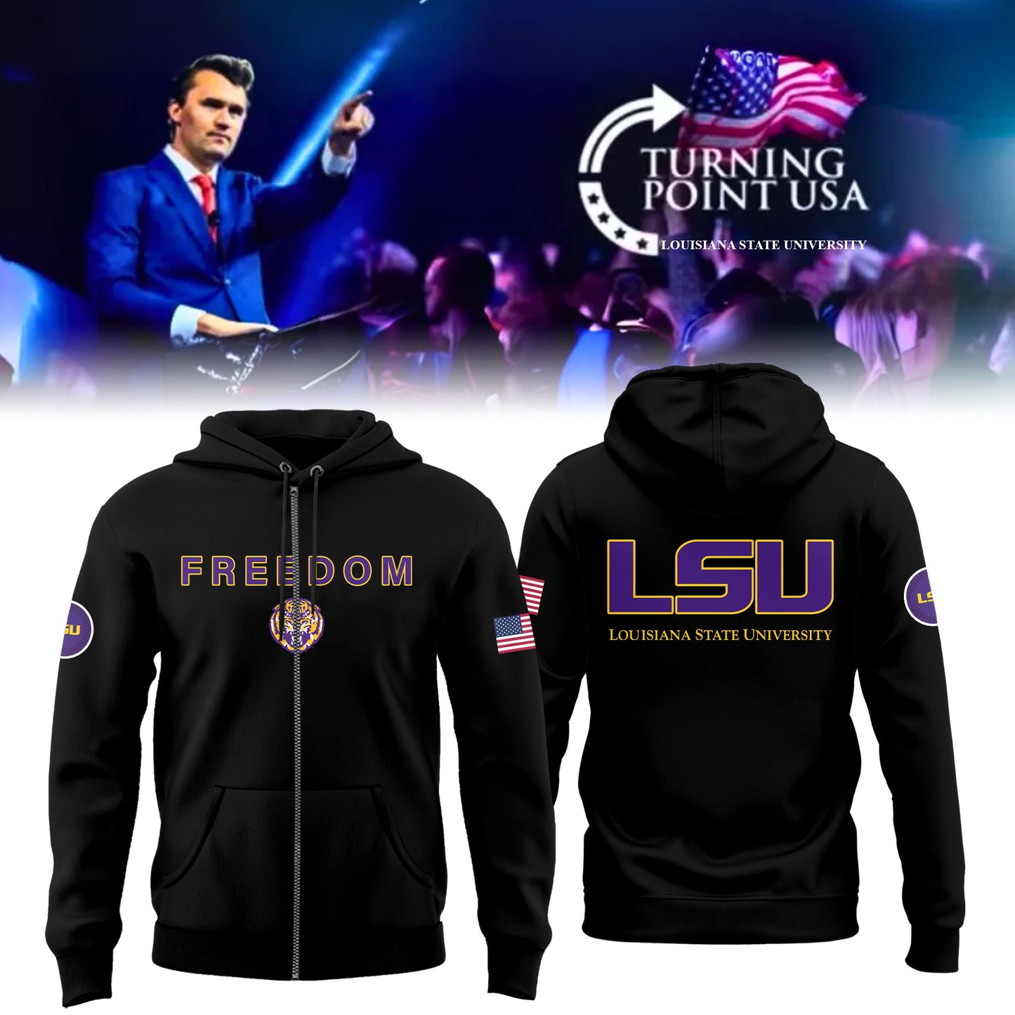 Limited Edition Louisiana State University x Turning Point USA Hoodie