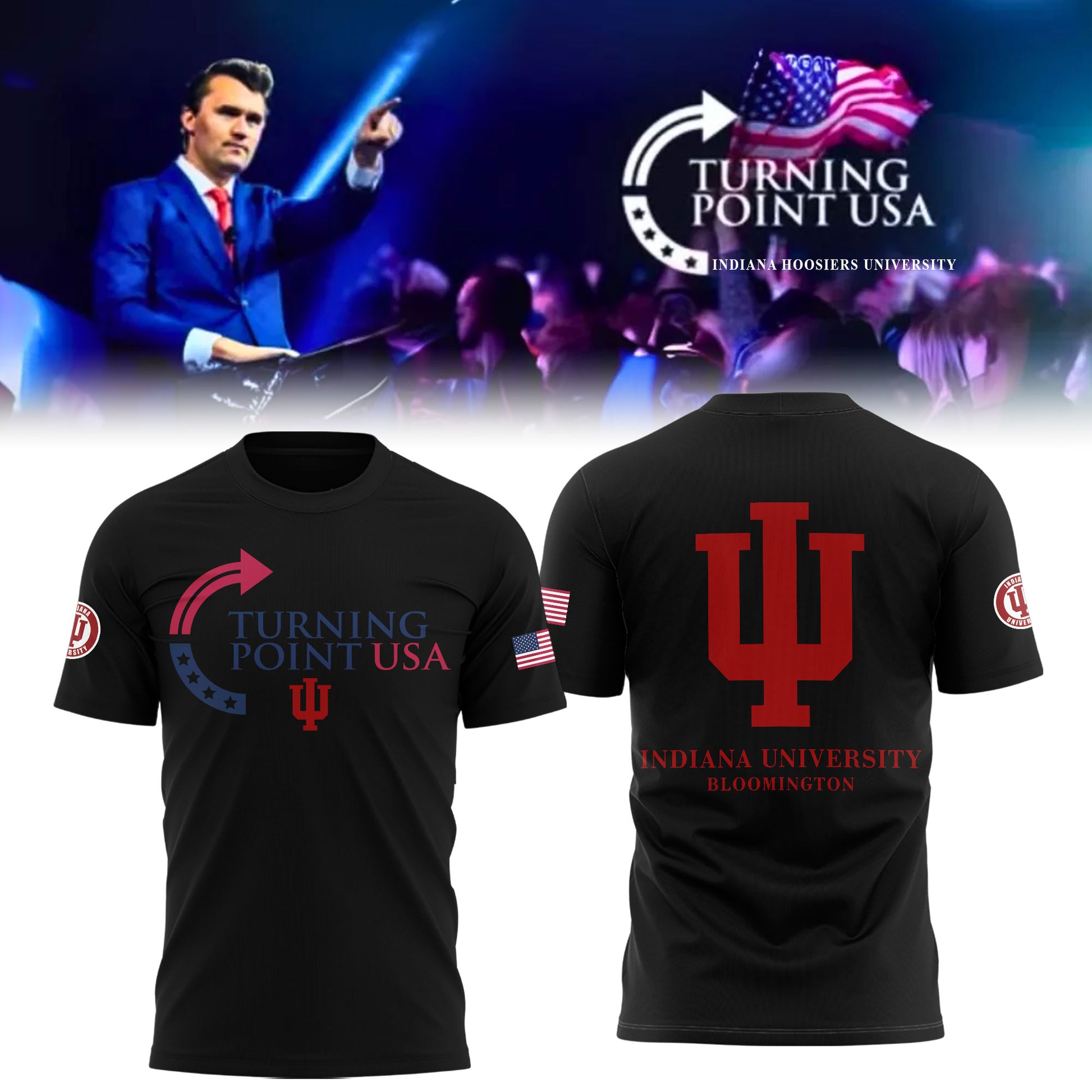 Limited Edition Indiana University x Turning Point USA Shirt