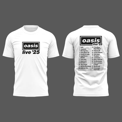 Limited Edition Oasis live 25 T-Shirt