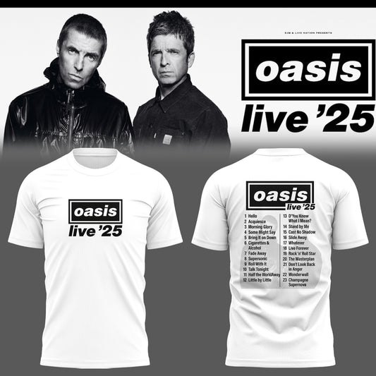 Limited Edition Oasis live 25 T-Shirt