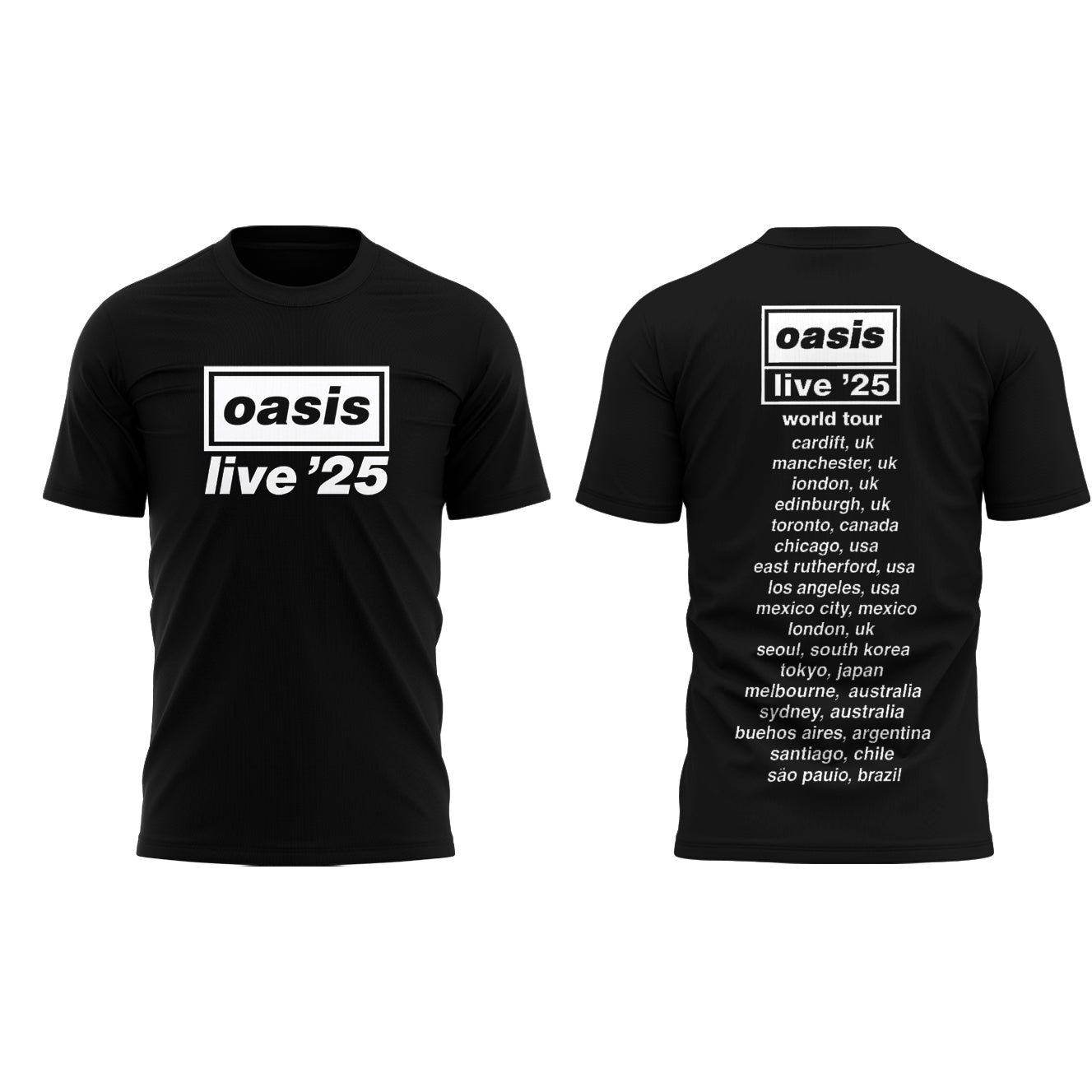 Limited Edition Oasis live 25 T-Shirt