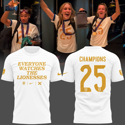 Limited Edition ENGLAND Soccer Women’s EURO 2025 TShirt
