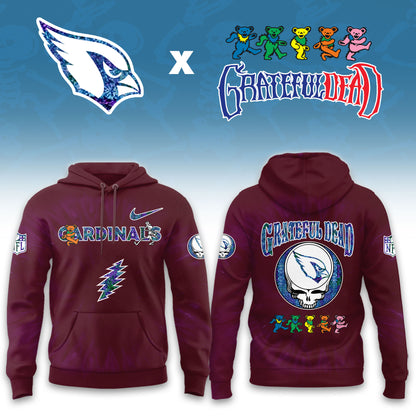_Arizona Cardinals Grateful Dead Limited Hoodie