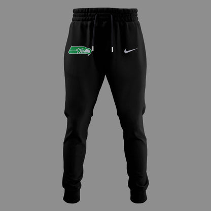 Limited Edition Seahawks Football Rivalries Teaser Logo Black Hoodie