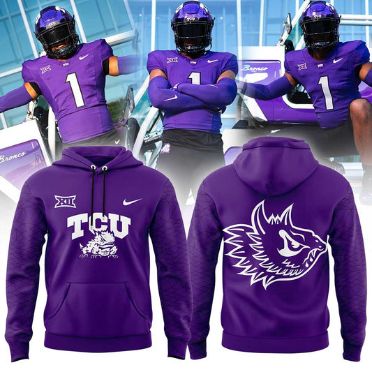 TCU The Best Uniform Combo Purple Hoodie