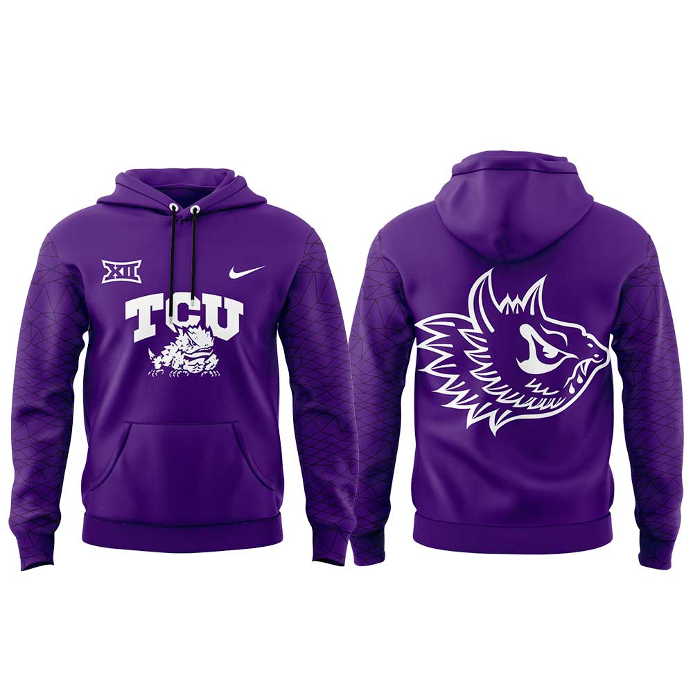 TCU The Best Uniform Combo Purple Hoodie