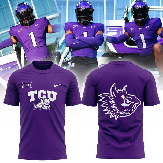 TCU The Best Uniform Combo Purple Shirt