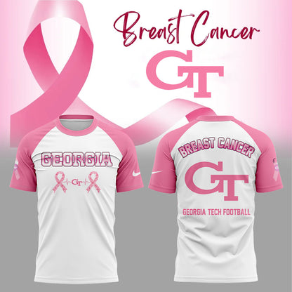 .  Georgia Tech Cancer Awareness Month 2025 Combo Shirt