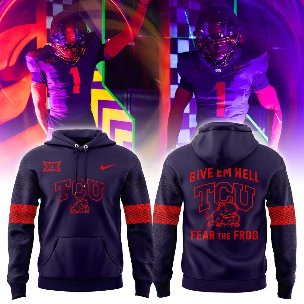 TCU Give em Hell, Fear the Frog Combo Hoodie