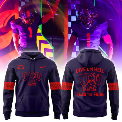 TCU Give em Hell, Fear the Frog Combo Hoodie