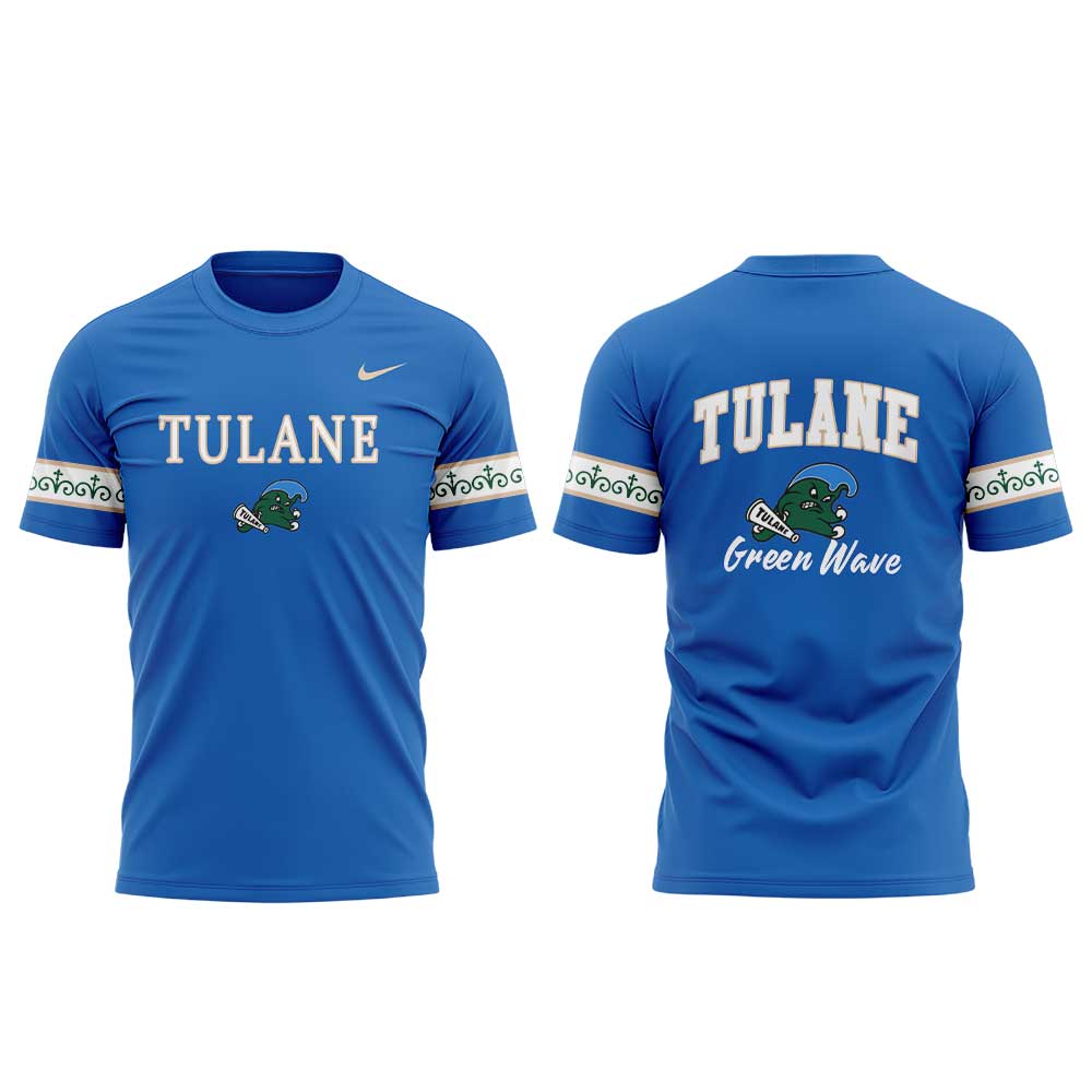 .Tulane Football Our First City Edition Uniform 2025 Combo Shirt