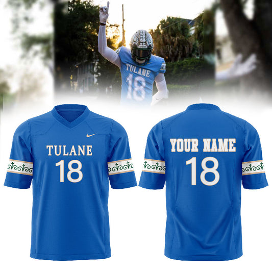 .Tulane Football Our First City Edition Uniform 2025 Combo Jersey Custom Name, Number For Fans