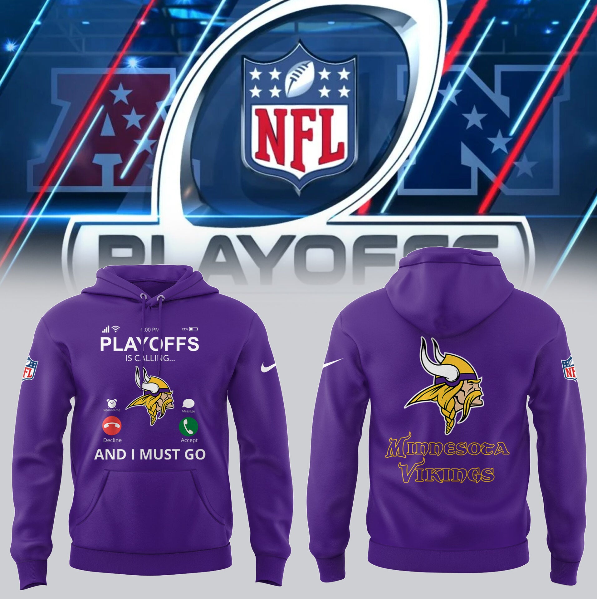 Limited Edition Minnesota Vikings Hoodie Gift For Fan 2024