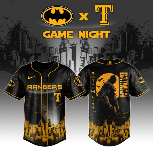 Texas Rangers x DC Batman Game Night Special Edition Jersey