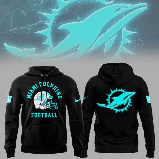 Limited Edition Dolphins Football Special Logo Hoodie