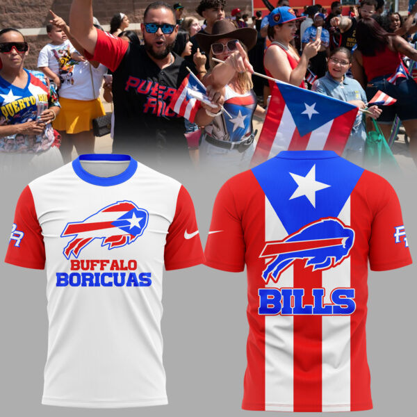 Limited Edition Buffalo Bills Puerto Rican T-Shirt