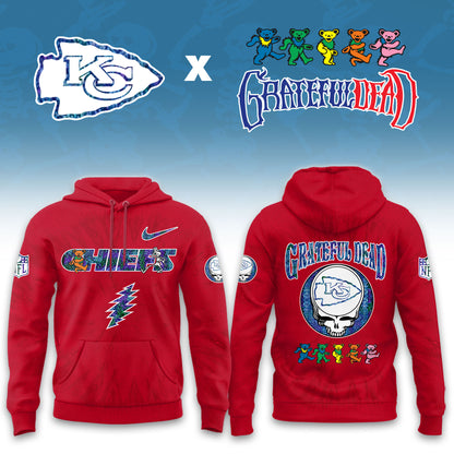 _Kansas City Chiefs Grateful Dead Limited Hoodie