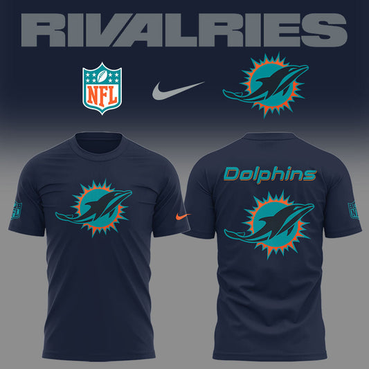 Limited Edition Dolphins Football Rivalries Teaser Logo TShirt