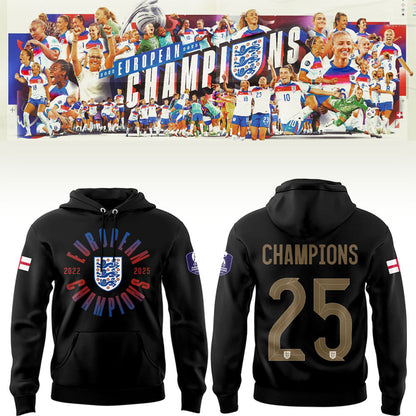 Limited Edition England Champions UEFA Women’s EURO 2025 Hoodie