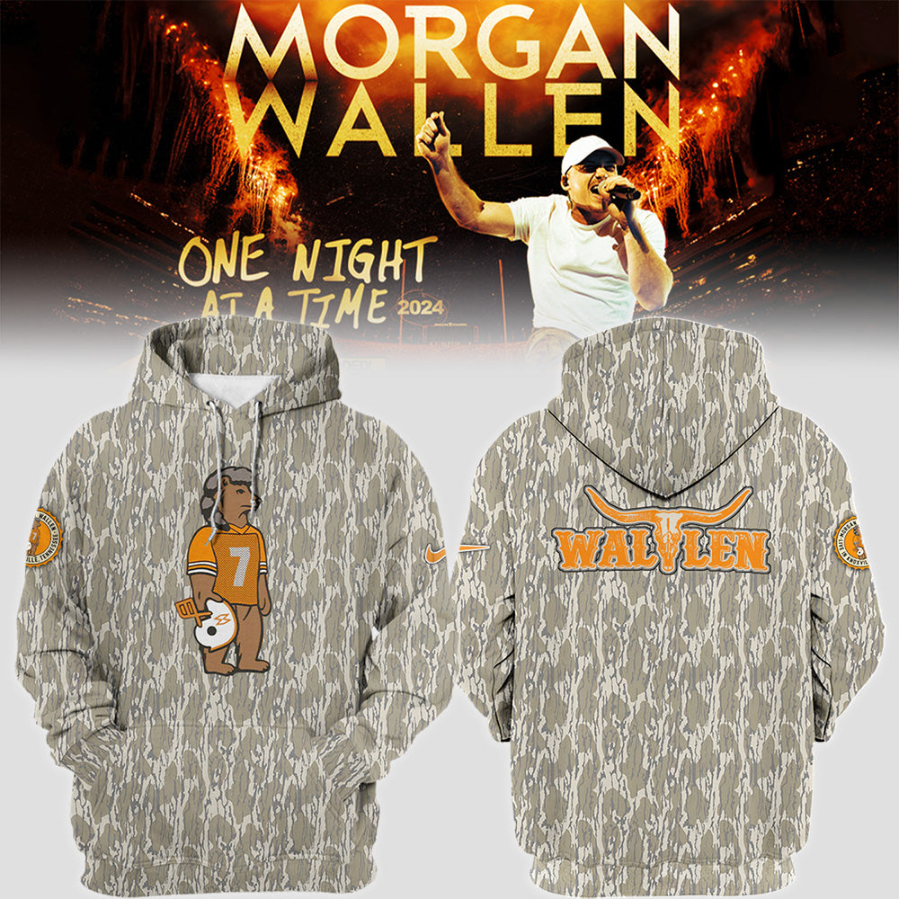 Limited Edition Tennessee Volunteers  x Morgan Wallen Camo Hoodie-LL092724302