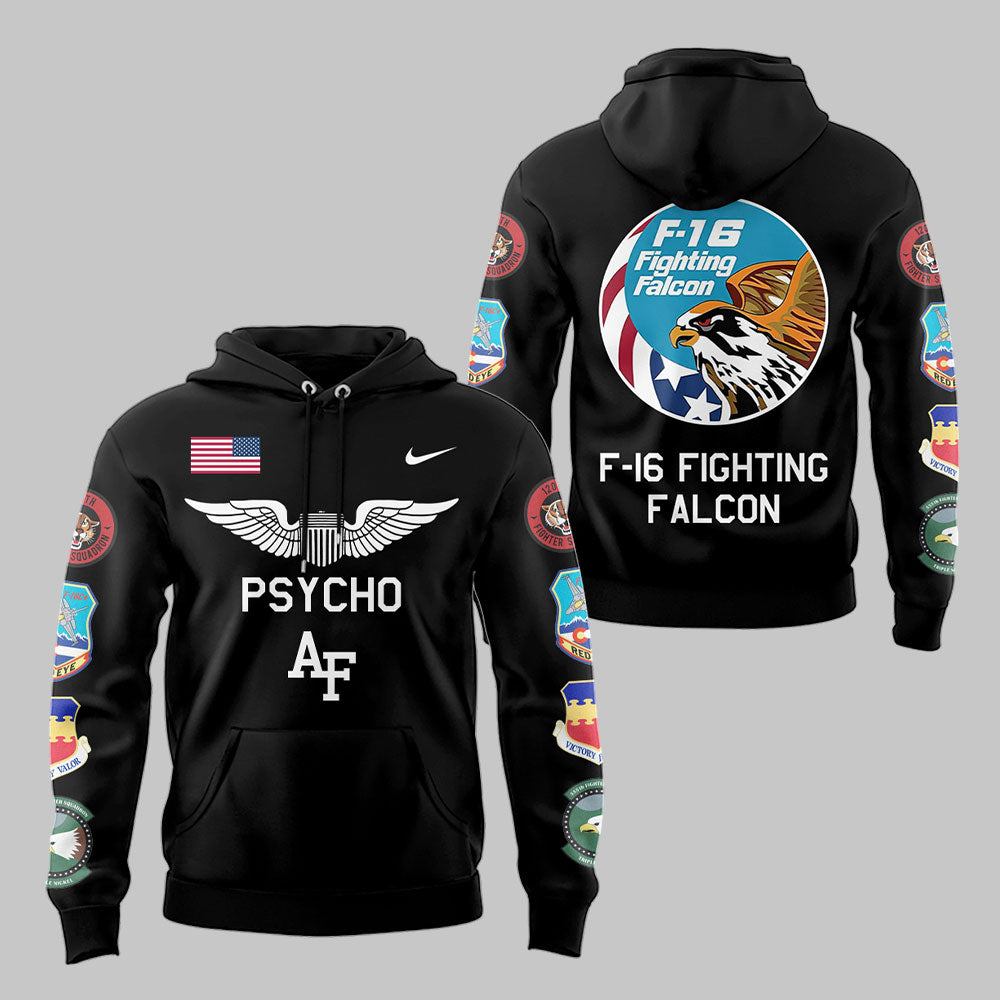 Limited Edition AF Football ‘Fighting Falcons’ Black Hoodie