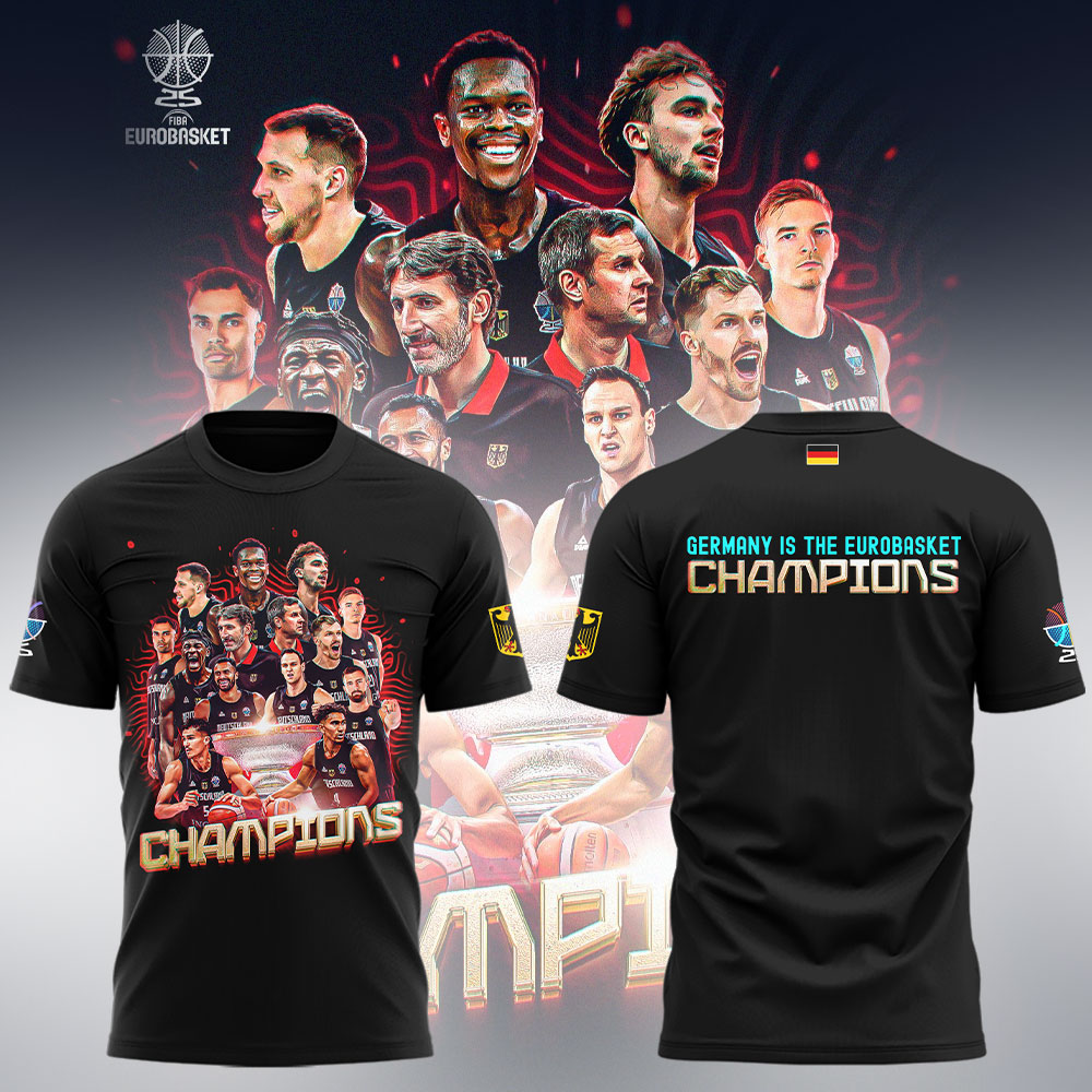 Limited Edition FIBA EuroBasket 2025 Champions Tshirt