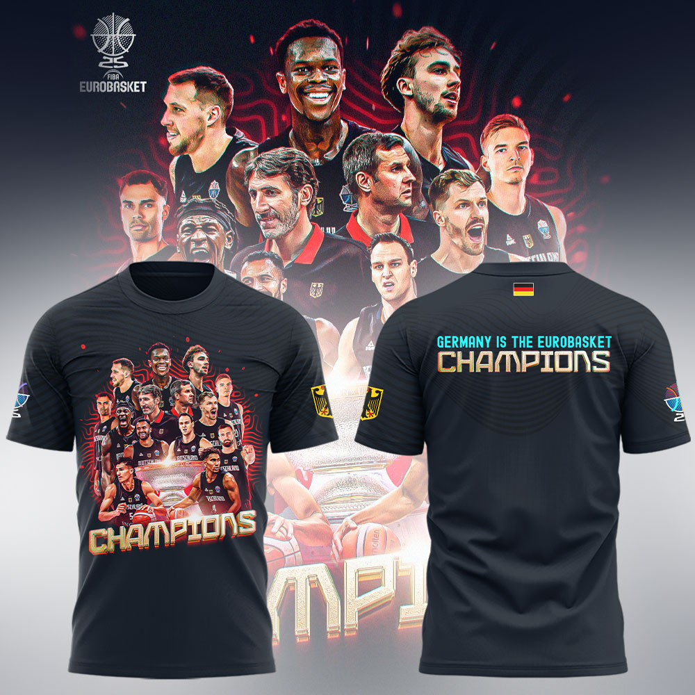 Limited Edition FIBA EuroBasket 2025 Champions Tshirt