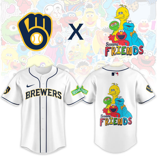 ...Milwaukee Brewers 2025 Sesame Street Night Limited Jersey