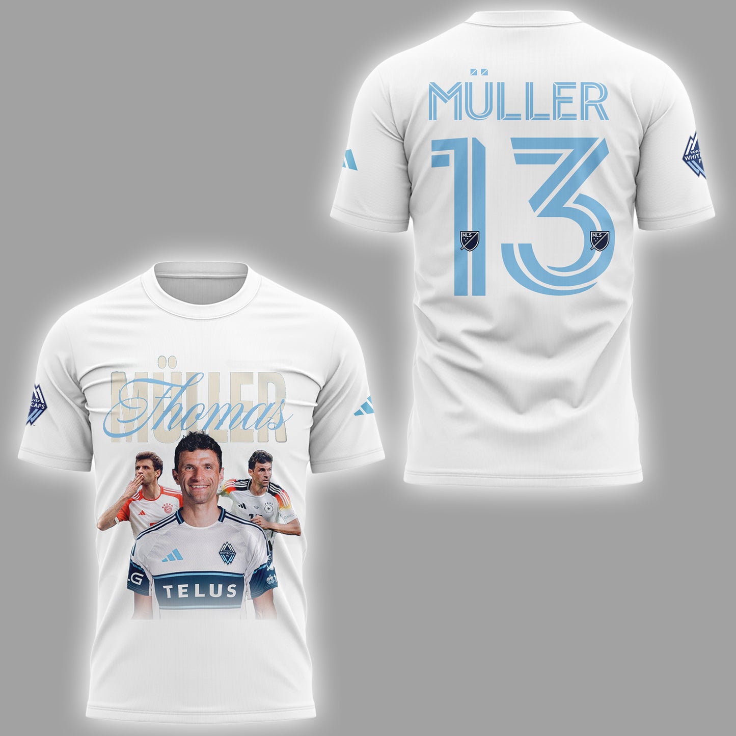 Limited Edition Thomas Müller to Whitecaps FC Tshirt-ND08072525