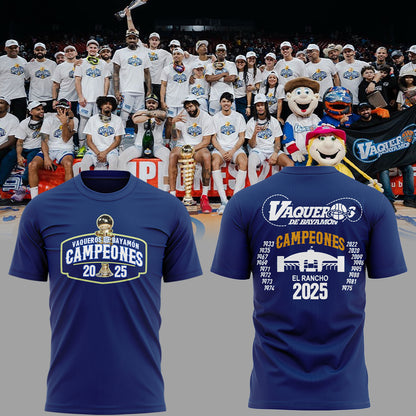 Vaqueros de Bayamon Champions Baloncesto Superior Nacional 2025 TShirt