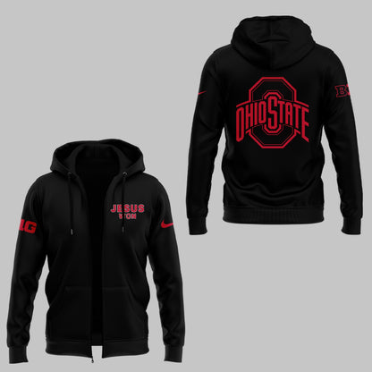 Limited Edition JESUS WON Black Zip Hoodie