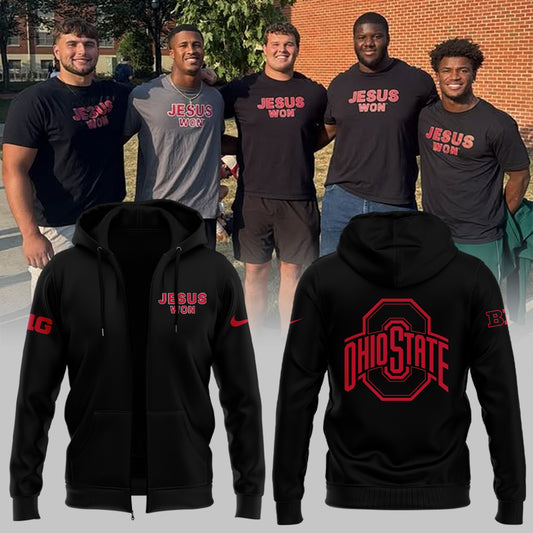 Limited Edition JESUS WON Black Zip Hoodie