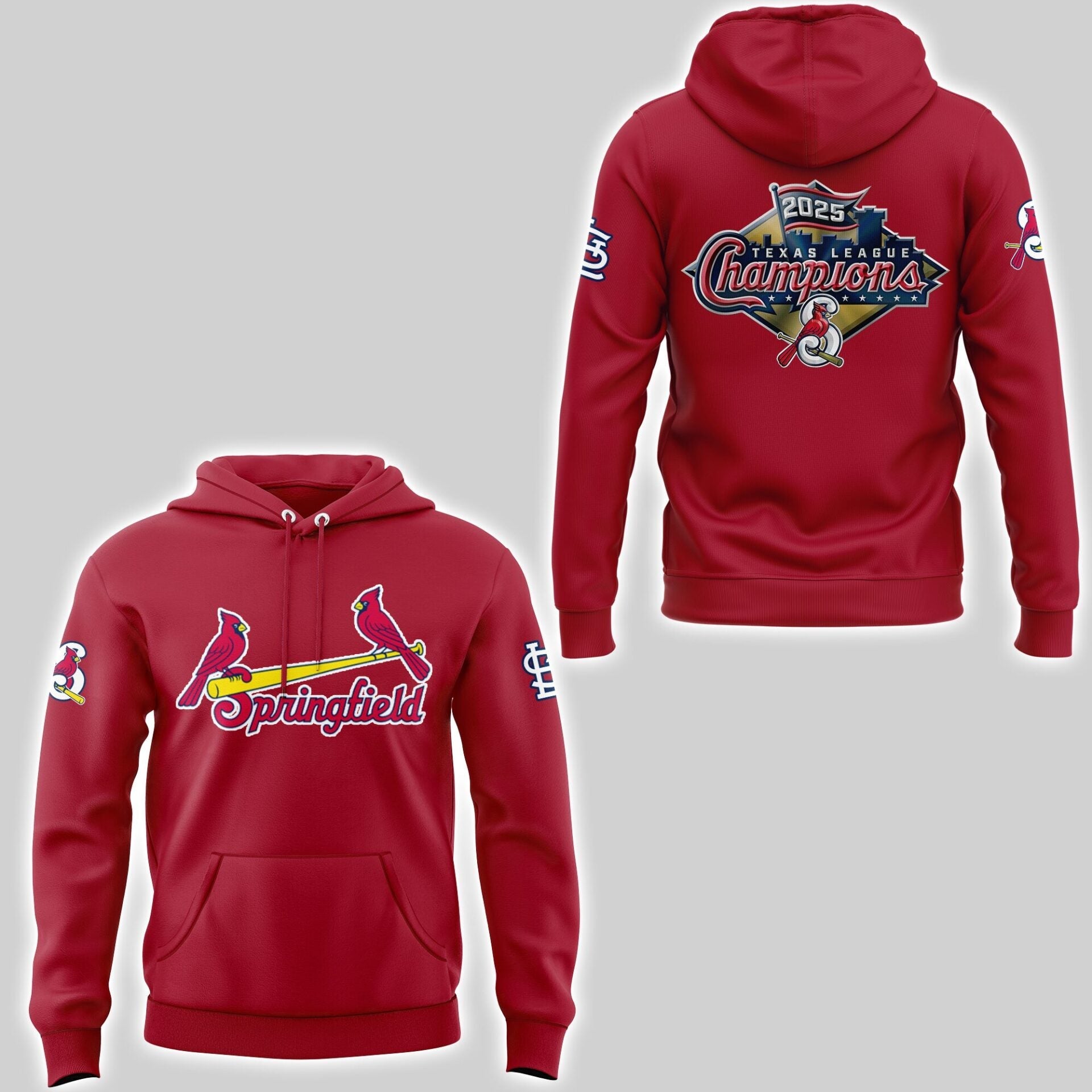 Limited Edition Sgf Cardinals 2025 Texas League champions Hoodie