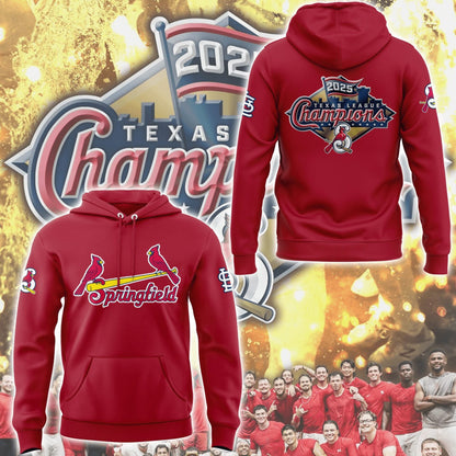 Limited Edition Sgf Cardinals 2025 Texas League champions Hoodie