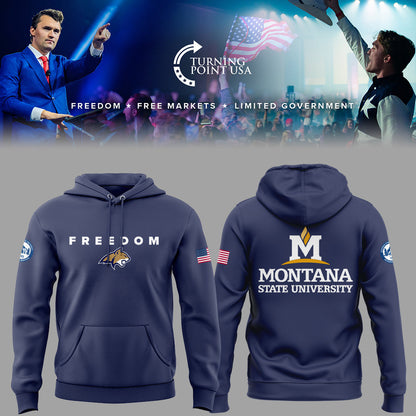 Limited Edition Montana State x Turning Point USA 2025 Hoodie