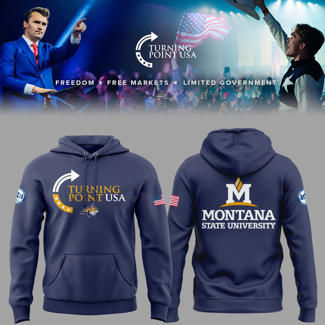 Limited Edition Montana State x Turning Point USA 2025 Hoodie