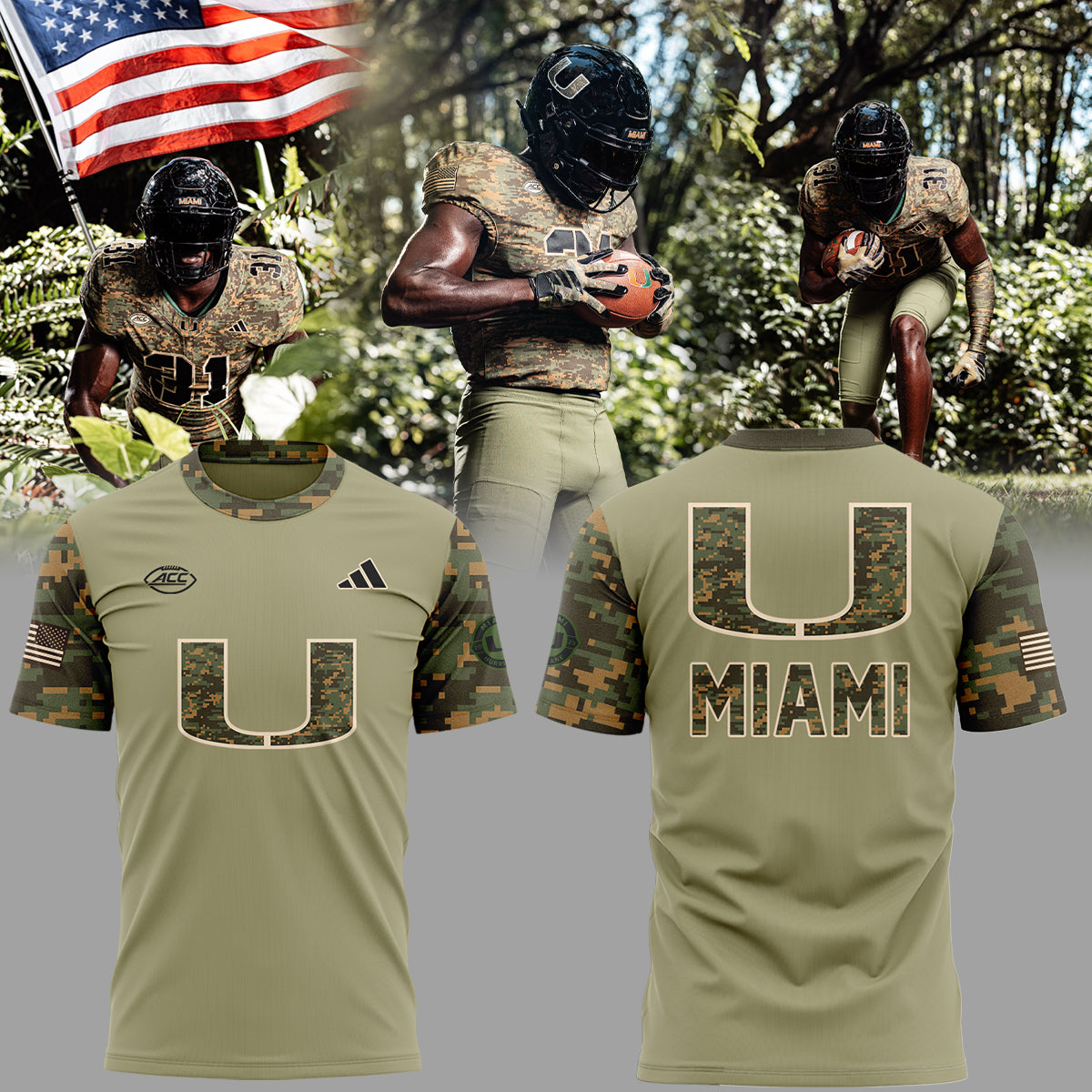 Special Edition Salute To Service – Honor and Support – Miami Hurricanes