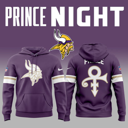 Limited Edition Minnesota Vikings x Prince Night 2025 Hoodie