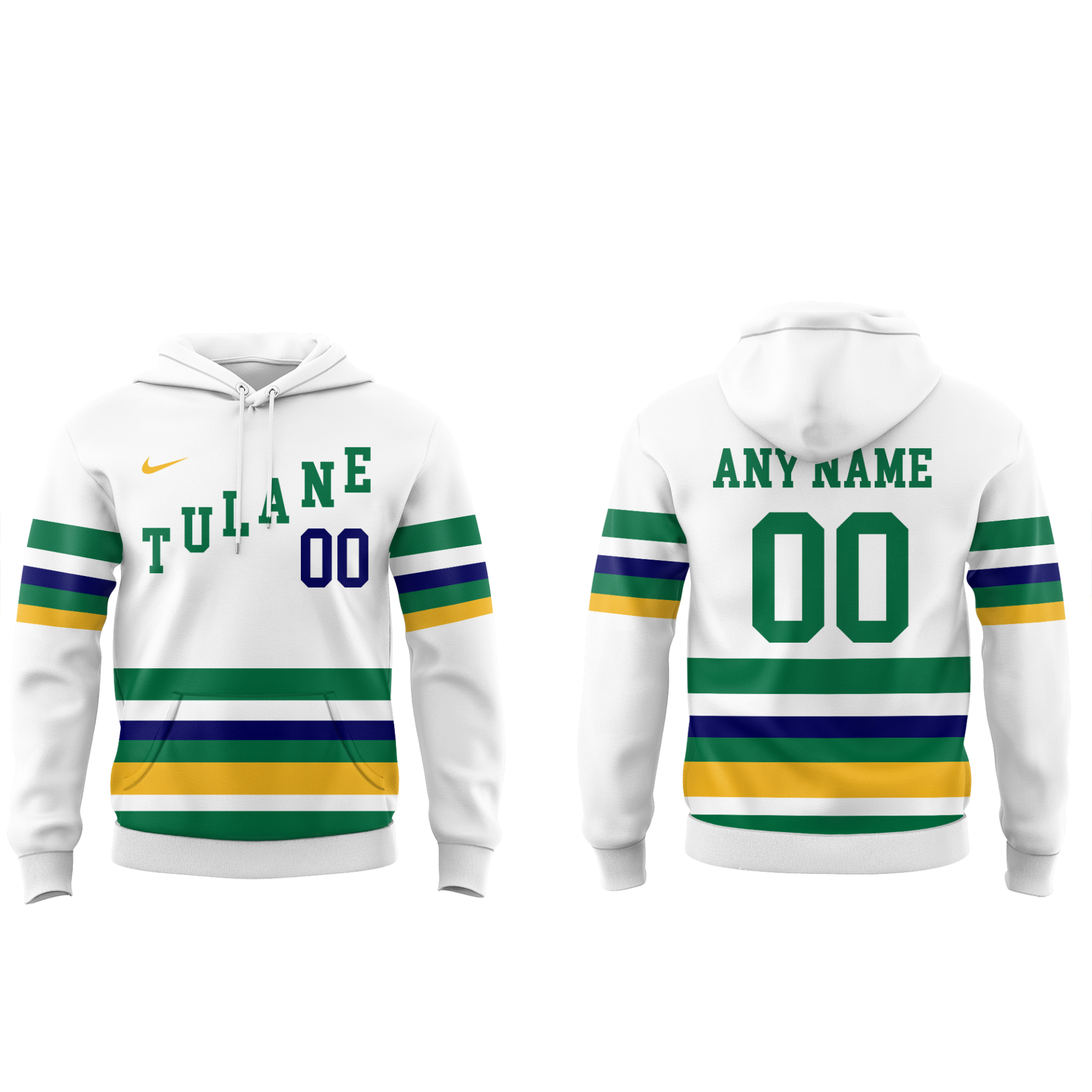 Tulane Baseball 2025 Limited "Mardi Gras 2025" Custom Hoodie-NG25021502